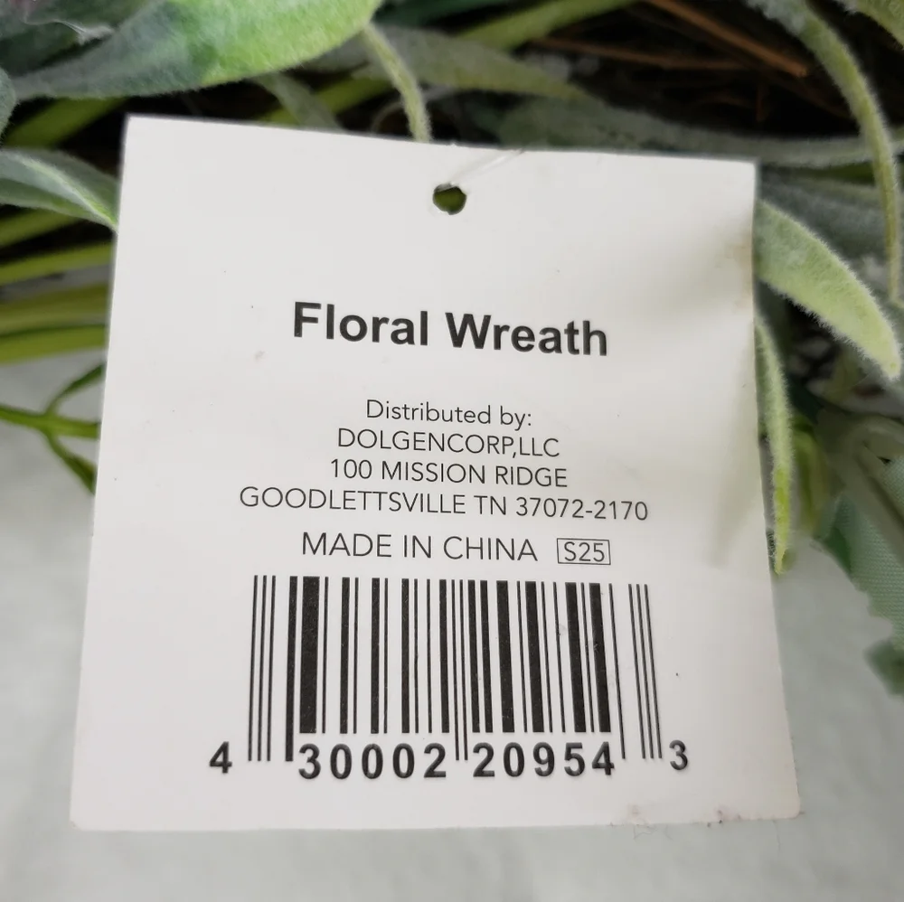 Lavender and Green Holiday Floral Wreath!